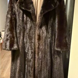 Elegant Black Fur Coat